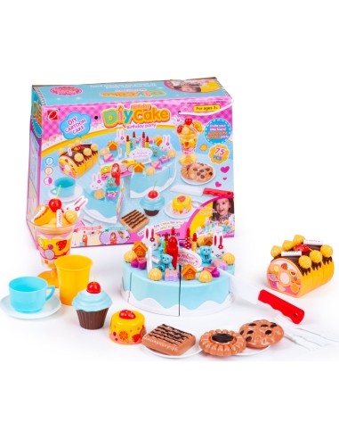 Birthday Party Cake Cutting Set, 75 Pcs.