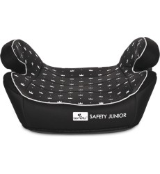 Automobilinė kedutė Lorelli Safety Junior Fix Anchorages Black Crowns, 15-36 kg