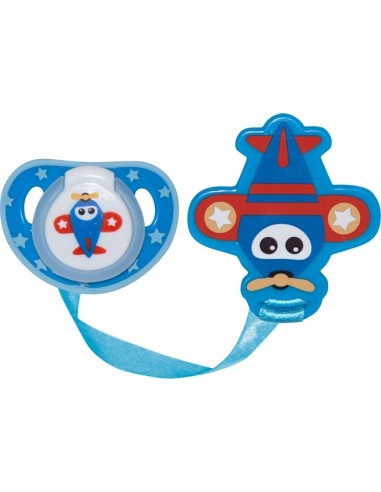 Pacifier with Holder Baby Care, Blue