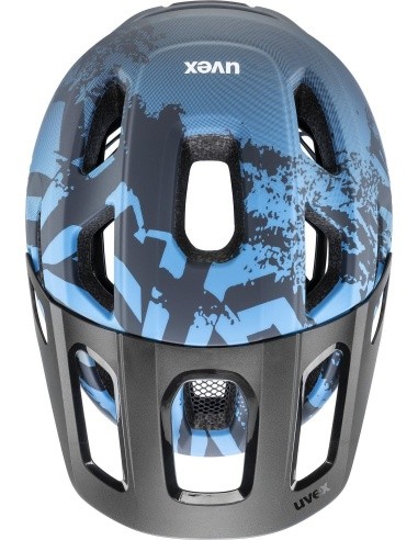 Uvex React Jr. MIPS helmet, azure - deep space matt