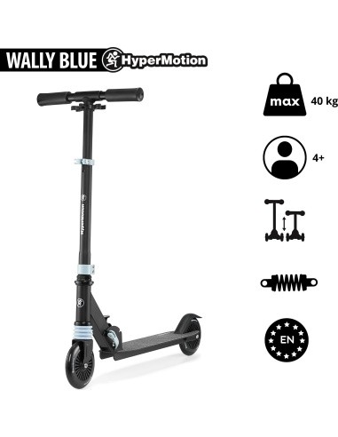 Paspirtukas HyperMotion Wally black-blue