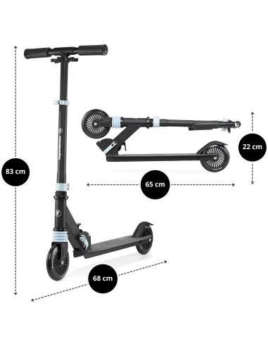 Paspirtukas HyperMotion Wally black-blue