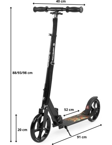 Paspirtukas HyperMotion Vibe black