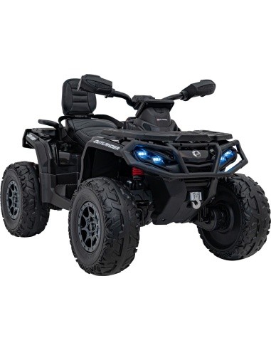 Keturratis Can Am Outlander ATV su nuotolinio valdymo pultu, juodas