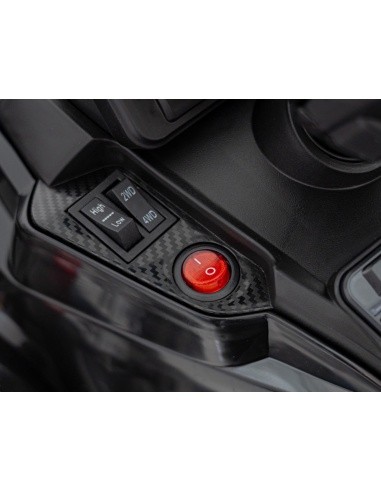 Keturratis Can Am Outlander ATV su nuotolinio valdymo pultu, juodas