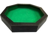 Dice Tray Buffalo, Octagonal, Black