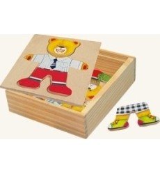 Wooden puzzle - game "Willi bear", 3+