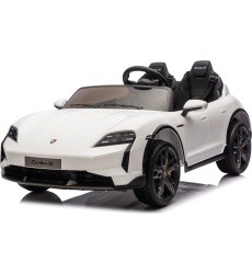 Elektromobilis vaikams Porsche Taycan Turbo S, baltas