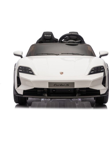Elektromobilis vaikams Porsche Taycan Turbo S, baltas