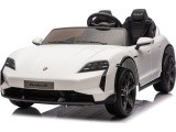 Elektromobilis vaikams Porsche Taycan Turbo S, baltas