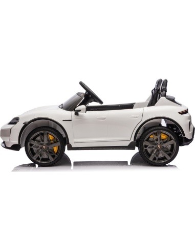 Elektromobilis vaikams Porsche Taycan Turbo S, baltas
