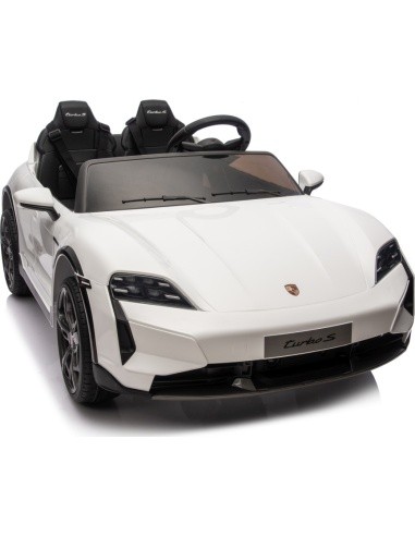 Elektromobilis vaikams Porsche Taycan Turbo S, baltas