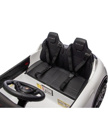Elektromobilis vaikams Porsche Taycan Turbo S, baltas