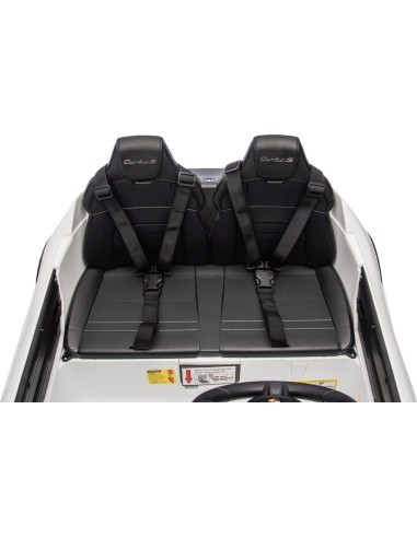 Elektromobilis vaikams Porsche Taycan Turbo S, baltas