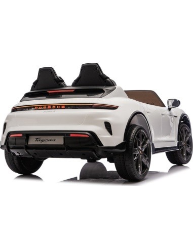 Elektromobilis vaikams Porsche Taycan Turbo S, baltas