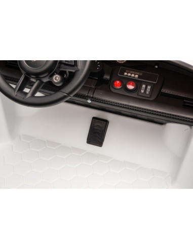 Elektromobilis vaikams Porsche Taycan Turbo S, baltas