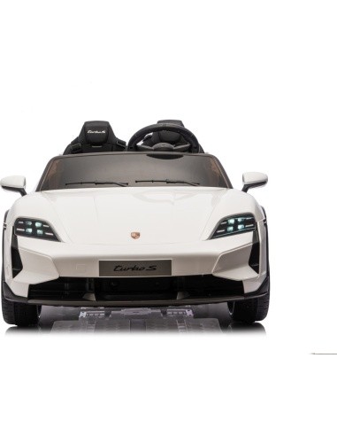 Elektromobilis vaikams Porsche Taycan Turbo S, baltas