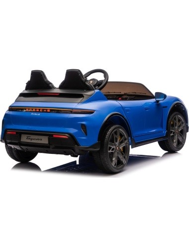 Elektromobilis Porsche Taycan Turbo S mėlynas
