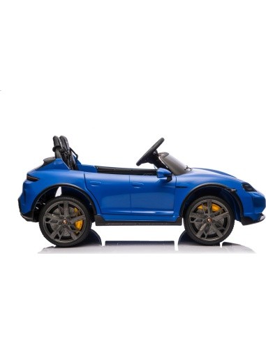 Elektromobilis Porsche Taycan Turbo S mėlynas
