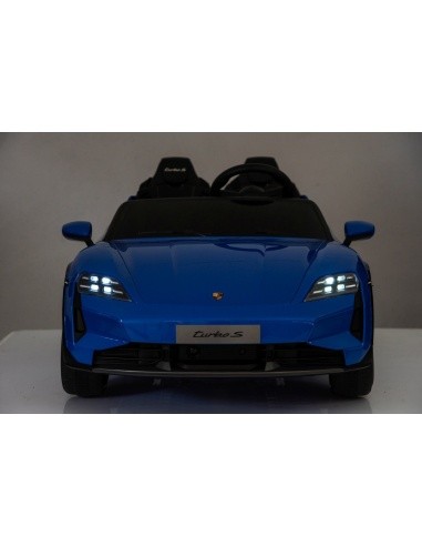 Elektromobilis Porsche Taycan Turbo S mėlynas