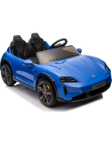 Elektromobilis Porsche Taycan Turbo S mėlynas