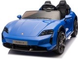 Elektromobilis Porsche Taycan Turbo S mėlynas