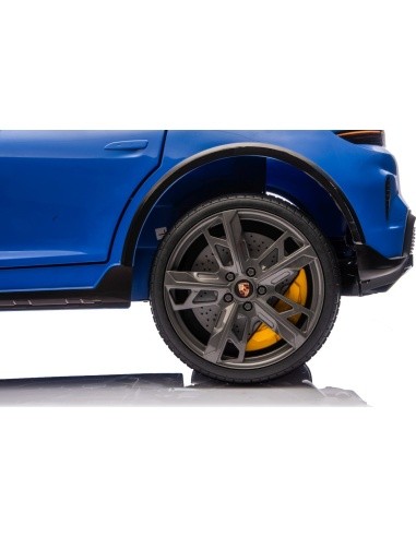 Elektromobilis Porsche Taycan Turbo S mėlynas