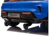 Elektromobilis Porsche Taycan Turbo S mėlynas