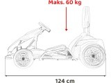 Kartingas Fast 3 Drift, baltas