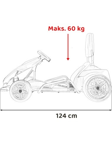 Gokart Fast 3 Drift vehicle Red