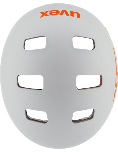 Šalmas Uvex Kid 3 dirtbike light gray-orange