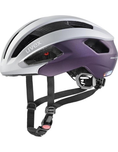 Uvex Rise cc silver-plum WE helmet, 52-56 cm