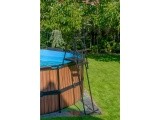 EXIT pool ladder for frame height of 108-122cm - black