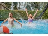 EXIT Stone pool ø427x122cm with sand filter pump and dome - grey