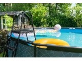 EXIT Stone pool ø488x122cm with sand filter pump - grey