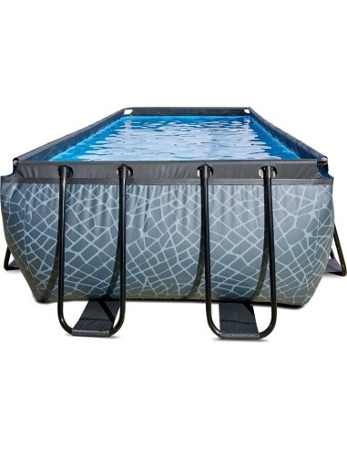 EXIT Stone pool 540x250x122cm with filter pump - grey