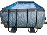 EXIT Stone pool 540x250x122cm with filter pump - grey