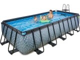 EXIT Stone pool 540x250x122cm with filter pump - grey