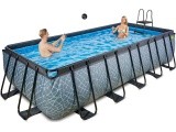EXIT Stone pool 540x250x122cm with filter pump - grey