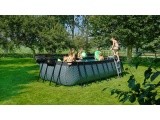 EXIT Stone pool 540x250x122cm with filter pump - grey