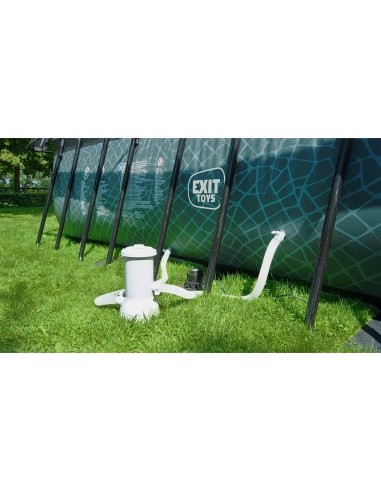 EXIT Stone baseinas 540x250x122 cm su filtravimo siurbliu, pilkas