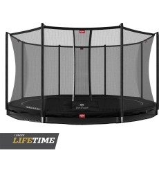 BERG Favorit InGround 380 Black + Safety Net Comfort
