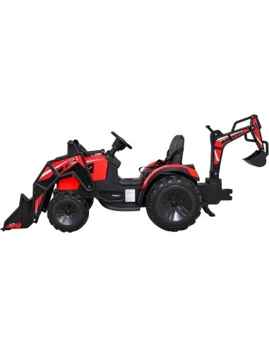 Akumuliatorinis traktorius su priekaba Buggy 720-T, raudonas
