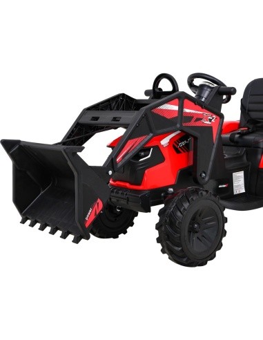 Akumuliatorinis traktorius su priekaba Buggy 720-T, raudonas
