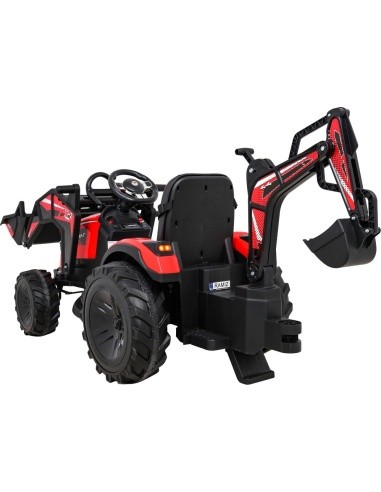 Akumuliatorinis traktorius su priekaba Buggy 720-T, raudonas