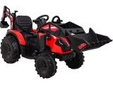 Akumuliatorinis traktorius su priekaba Buggy 720-T, raudonas