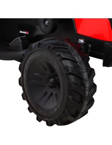 Akumuliatorinis traktorius su priekaba Buggy 720-T, raudonas
