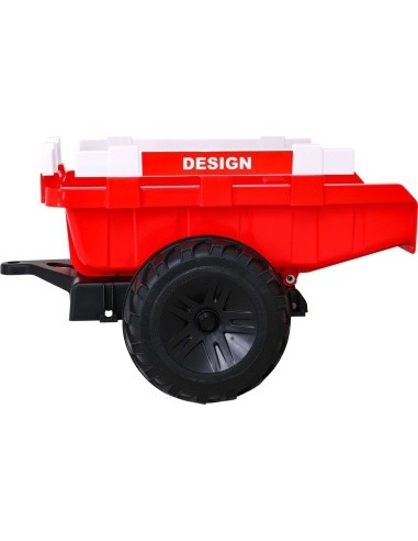 Buggy Tractor With Trailer 720-T Red