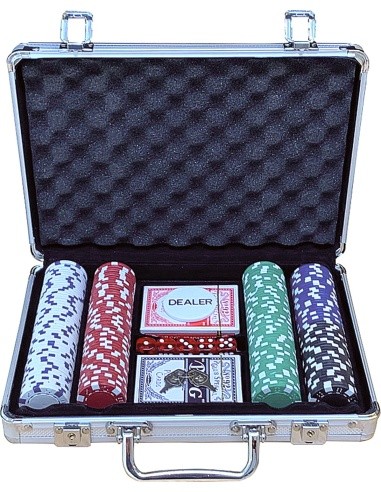 Poker Set - Case with 200 Chips Buffalo