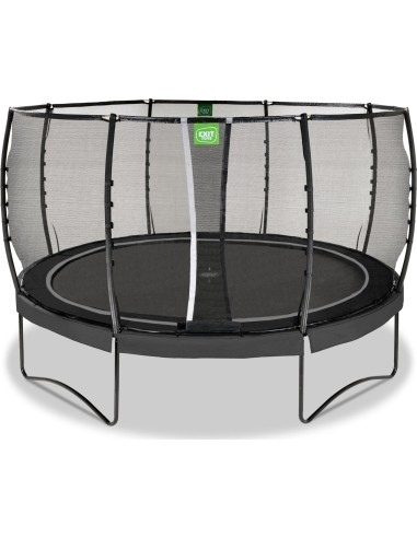 Batutas EXIT Allure Premium ø427 cm su apsauginiu tinklu, juodas